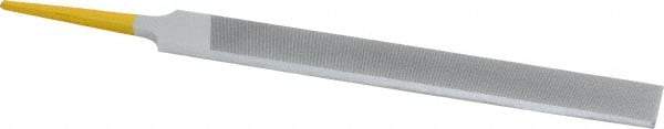 PFERD - 6" Swiss Pattern Hand File - Double Cut, 5/8" Width Diam x 5/32" Thick, With Tang - Americas Industrial Supply