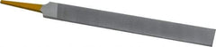 PFERD - 8" Swiss Pattern Hand File - Double Cut, 25/32" Width Diam x 7/32" Thick, With Tang - Americas Industrial Supply