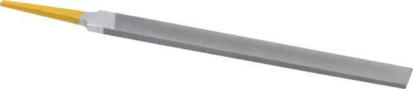 PFERD - 8" Swiss Pattern Hand File - Double Cut, 25/32" Width Diam x 7/32" Thick, With Tang - Americas Industrial Supply