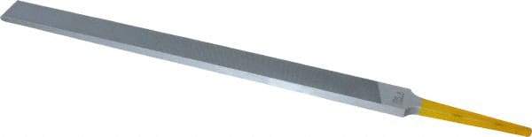 PFERD - 8" Swiss Pattern Regular Pillar File - Double Cut, 9/16" Width Diam x 7/32" Thick, With Tang - Americas Industrial Supply