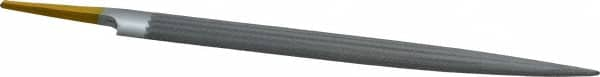 PFERD - 8" Swiss Pattern Half Round File - 3/4" Width Diam x 7/32" Thick, With Tang - Americas Industrial Supply