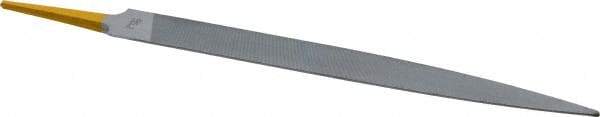 PFERD - 8" Swiss Pattern Half Round File - 3/4" Width Diam x 7/32" Thick, With Tang - Americas Industrial Supply