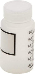 Dynalon Labware - 125 mL Wide-Mouth Bottle - Polypropylene, Translucent, 3.9" High x 2" Diam, 38mm Cap - Americas Industrial Supply