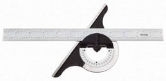 SPI - 12 Inch Long Blade, 180° Max Measurement, Bevel Protractor - Americas Industrial Supply