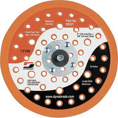 Dynabrade - 6" Diam Disc Backing Vacuum Replacement Pad - Medium Density, 13,000 RPM - Americas Industrial Supply