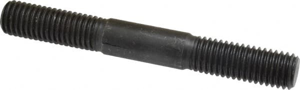 Gibraltar - 5/8-11 5" OAL Equal Double Threaded Stud - Alloy Steel, Black Oxide Finish, 1-3/4" Equal Thread Length - Americas Industrial Supply