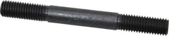 Gibraltar - 5/8-11 6" OAL Equal Double Threaded Stud - Alloy Steel, Black Oxide Finish, 1-3/4" Equal Thread Length - Americas Industrial Supply
