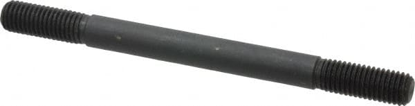 Gibraltar - 5/8-11 8" OAL Equal Double Threaded Stud - Alloy Steel, Black Oxide Finish, 1-3/4" Equal Thread Length - Americas Industrial Supply