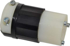 Leviton - 250 VAC, 30 Amp, L6-30R Configuration, Industrial Grade, Self Grounding Connector - 1 Phase, 2 Poles, 0.385 to 0.86 Inch Cord Diameter - Americas Industrial Supply