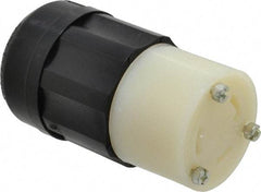 Leviton - 125 VAC, 30 Amp, L5-30R Configuration, Industrial Grade, Self Grounding Connector - 1 Phase, 2 Poles, 0.385 to 0.86 Inch Cord Diameter - Americas Industrial Supply