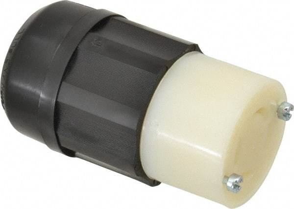 Leviton - 125/250 VAC, 30 Amp, L14-30R Configuration, Industrial Grade, Self Grounding Connector - 1 Phase, 3 Poles, 0.595 to 1.15 Inch Cord Diameter - Americas Industrial Supply