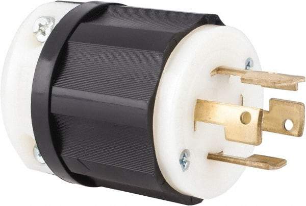 Leviton - 250 VAC, 30 Amp, NonNEMA Configuration, Industrial Grade, Self Grounding Plug - 3 Phase, 3 Poles, 0.595 to 1.15 Inch Cord Diameter - Americas Industrial Supply