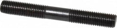 Gibraltar - M16x2.0 125mm OAL Equal Double Threaded Stud - Alloy Steel, Black Oxide Finish, 47mm Equal Thread Length, Metric - Americas Industrial Supply