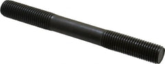Gibraltar - M16x2.0 150mm OAL Equal Double Threaded Stud - Alloy Steel, Black Oxide Finish, 47mm Equal Thread Length, Metric - Americas Industrial Supply