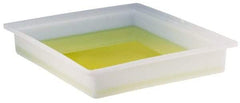 Bel-Art - 16" Long x 20" Wide x 3" Deep Tray with Faucet Tray - Polyethylene - Americas Industrial Supply