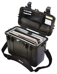 Pelican Products, Inc. - 8-23/32" Wide x 9-5/8" Deep x 13-5/32" High, Top Loader Case - Black, Plastic - Americas Industrial Supply