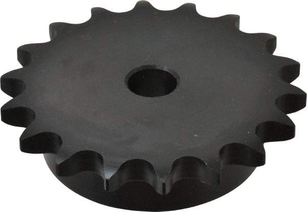 Browning - 18 Teeth, 5/8" Chain Pitch, Chain Size 50, Min Plain Bore Sprocket - 5/8" Bore Diam, 3.599" Pitch Diam, 3.92" Outside Diam - Americas Industrial Supply