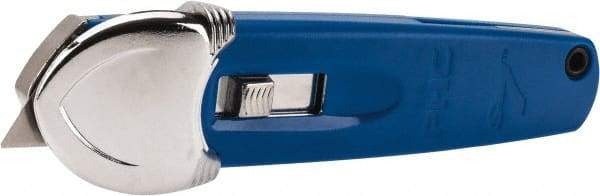 PHC - Springback Safety Cutter - 1-11/16" Steel Blade, Blue ABS Handle, 1 Blade Included - Americas Industrial Supply