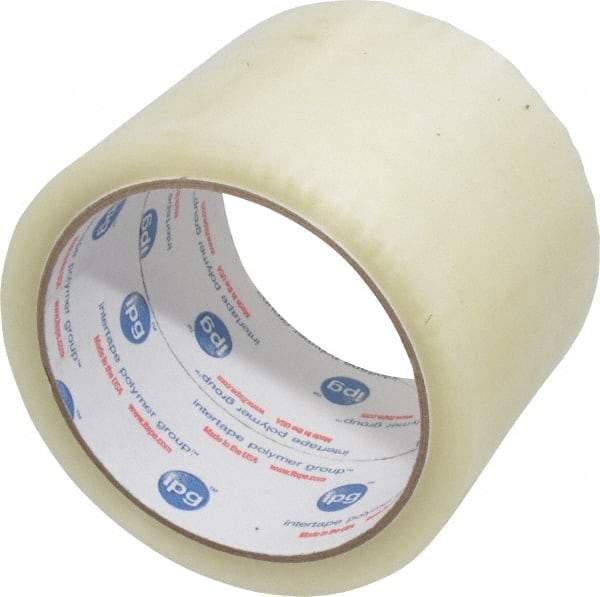 Intertape - 3" x 55 Yd Clear Rubber Adhesive Sealing Tape - Polypropylene Film Backing, 1.85 mil Thick, 27 Lb Tensile Strength, Series 7100 - Americas Industrial Supply