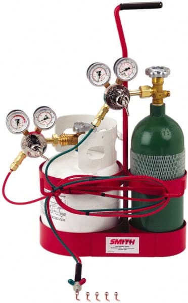 Miller/Smith - 13 Piece, Tip Number 3-7, Oxygen Propane Torch Kit - Americas Industrial Supply