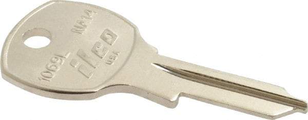 Made in USA - National Cabinet Key Blank - Nickel - Americas Industrial Supply