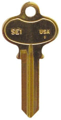 Made in USA - Key Blanks Type: Segal Material: Brass - Americas Industrial Supply
