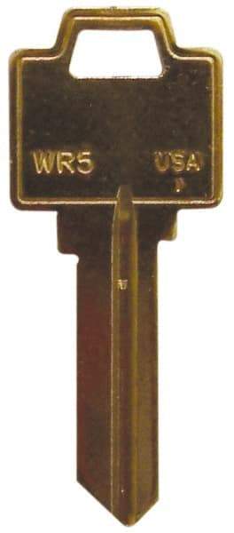 Made in USA - Weiser Key Blank - Brass - Americas Industrial Supply