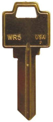 Made in USA - Weiser Key Blank - Brass - Americas Industrial Supply