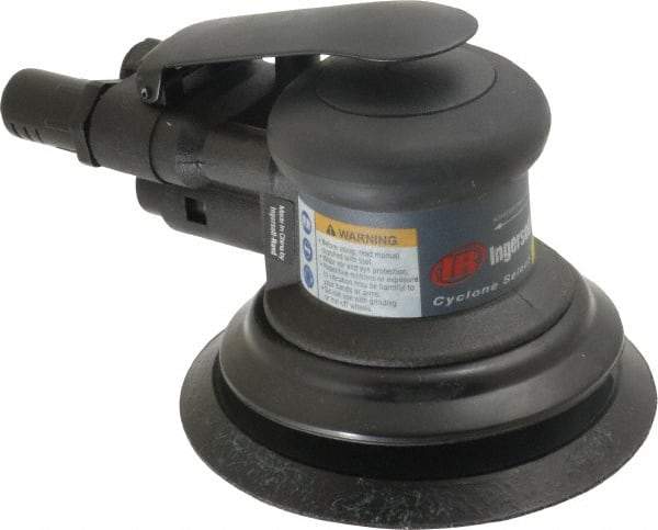 Ingersoll-Rand - 12,000 OPM, 15.8 CFM Air Consumption, Palm Air Orbital Sander - Round Pad, 1/4 NPT Inlet - Americas Industrial Supply