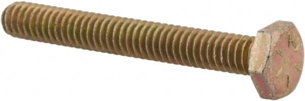 Made in USA - 1/4-20 UNC, 2" Length Under Head Hex Head Cap Screw - Americas Industrial Supply