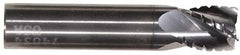 Hertel - 1/8" Diam, 3/4" LOC, 4 Flute Solid Carbide Roughing Square End Mill - TiN Finish, 2-1/4" OAL, 1/8" Shank Diam, Single End, Centercutting - Americas Industrial Supply
