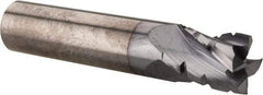 Hertel - 1/2" Diam, 5/8" LOC, 4 Flute Solid Carbide Roughing Square End Mill - TiCN Finish, 2-1/2" OAL, 1/2" Shank Diam, Single End, Centercutting - Americas Industrial Supply