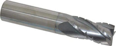 Hertel - 3/4" Diam, 1-1/2" LOC, 4 Flute Solid Carbide Roughing Square End Mill - TiCN Finish, 4" OAL, 3/4" Shank Diam, Single End, Centercutting - Americas Industrial Supply