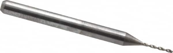 Hertel - 1/32", 130° Drill Point, 1/8" Shank Diam, Fast Spiral Circuit Board Drill Bit - Americas Industrial Supply