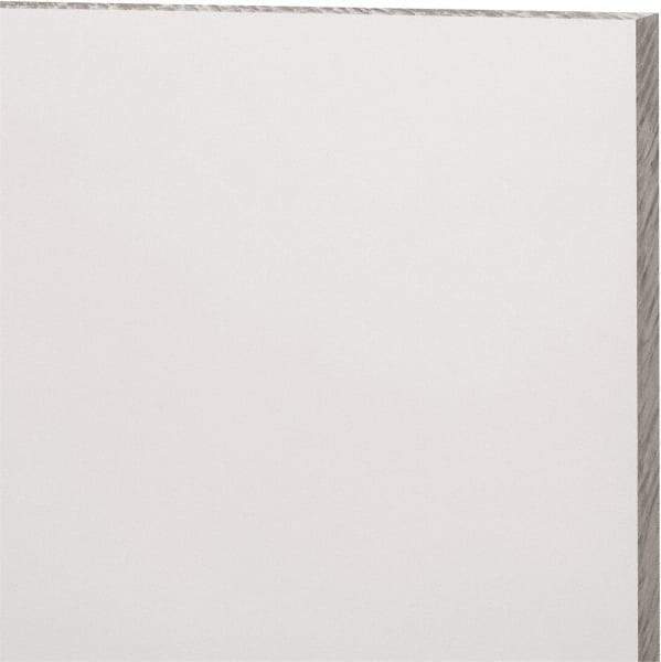 Made in USA - 9mm Thick x 12" Wide x 1' Long, Acrylic Sheet - Clear, Static Dissipative Grade - Americas Industrial Supply