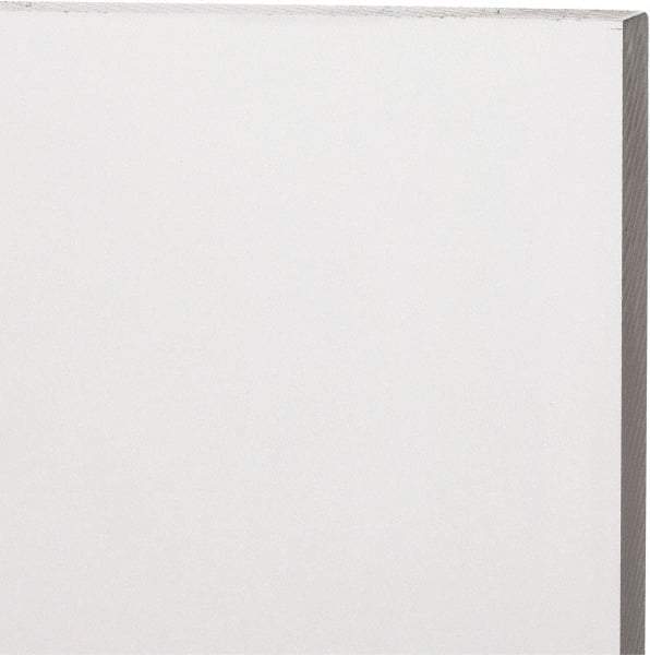 Made in USA - 12mm Thick x 12" Wide x 1' Long, Acrylic Sheet - Clear, Static Dissipative Grade - Americas Industrial Supply