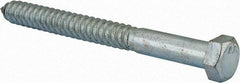 Value Collection - 3/4" Screw, 8" Length Under Head, Steel, Hex Head Lag Screw - Zinc Plated, Grade 2 - Americas Industrial Supply