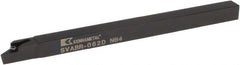 Kennametal - SVAB, Right Hand Cut, 0° Lead Angle, 3/8" Shank Height x 3/8" Shank Width, Neutral Rake Indexable Turning Toolholder - 6" OAL, VB..22. Insert Compatibility, Series Screw-On - Americas Industrial Supply