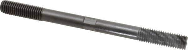 Gibraltar - 5/8-11 8" OAL Equal Double Threaded Stud - Alloy Steel, Black Oxide Finish, 1-3/4" Equal Thread Length - Americas Industrial Supply