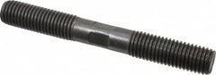 Gibraltar - 3/4-10 6" OAL Equal Double Threaded Stud - Alloy Steel, Black Oxide Finish, 2" Equal Thread Length - Americas Industrial Supply