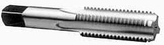 Interstate - M17x1.50 Metric Fine, 4 Flute, Bottoming, Plug & Taper, Bright Finish, High Speed Steel Tap Set - Right Hand Cut, 4-1/32" OAL, 1-13/16" Thread Length - Americas Industrial Supply