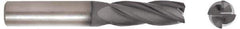 Niagara Cutter - 1/8", 1" LOC, 1/8" Shank Diam, 3" OAL, 4 Flute, Solid Carbide Square End Mill - Single End, Diamond Finish, Spiral Flute, 30° Helix, Right Hand Cut, Right Hand Flute, Series DIAL430 - Americas Industrial Supply