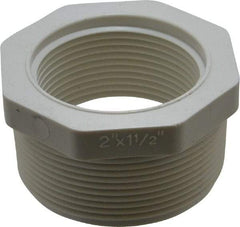 Value Collection - 2 x 1-1/2" PVC Plastic Pipe Bushing - Schedule 40, MIPT x FIPT End Connections - Americas Industrial Supply