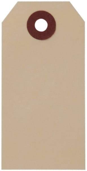 NMC - 1-5/8" High x 3-1/4" Long, Safety & Facility Blank Tag - 1 Side, Manila Cardstock - Americas Industrial Supply