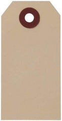 NMC - 1-5/8" High x 3-1/4" Long, Safety & Facility Blank Tag - 1 Side, Manila Cardstock - Americas Industrial Supply