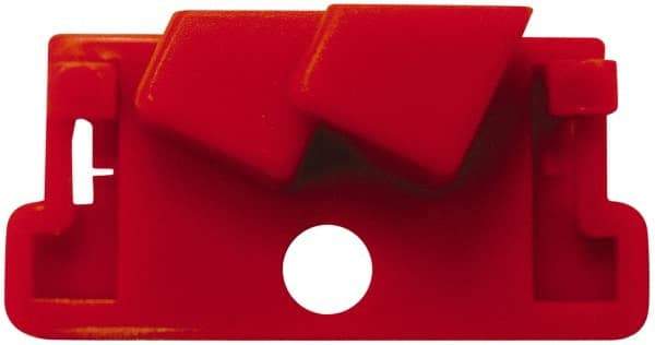 NMC - 9/16 Wide, Plastic Single-Pole Circuit Breaker Lockout - 1 Padlock, 1 Circuit - Americas Industrial Supply