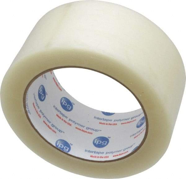 Intertape - 2" x 110 Yd Clear Rubber Adhesive Sealing Tape - Polypropylene Film Backing, 1.85 mil Thick, 27 Lb Tensile Strength, Series 7100 - Americas Industrial Supply