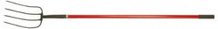 PRO-SOURCE - Spading Fork with 48" Straight Fiberglass Handle - 8-3/4" Blade Width, 4 Tines, 12-1/2" Tine Length - Americas Industrial Supply