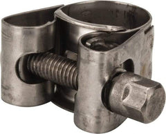 Mikalor - 3/4" Hose, 0.71" Wide x 0.04" Thick, T-Bolt Hose Clamp - 0.67 to 3/4" Diam, Stainless Steel - Americas Industrial Supply