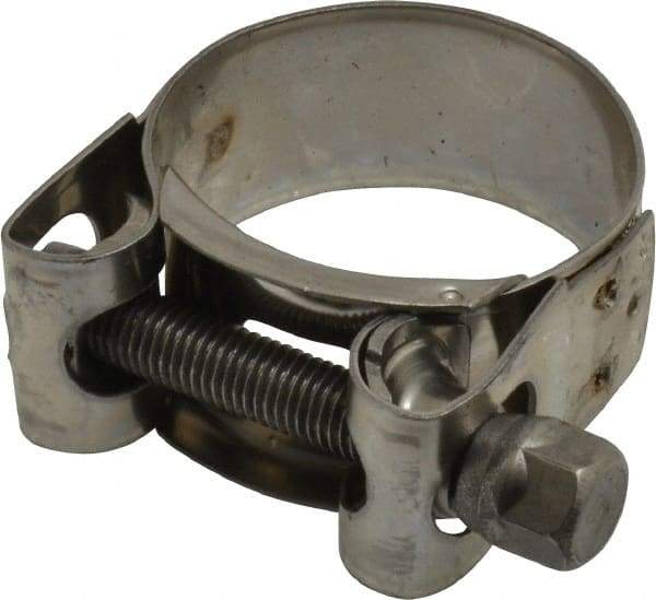 Mikalor - 1-13/32" Hose, 0.78" Wide x 0.04" Thick, T-Bolt Hose Clamp - 1.34 to 1.46" Diam, Stainless Steel - Americas Industrial Supply